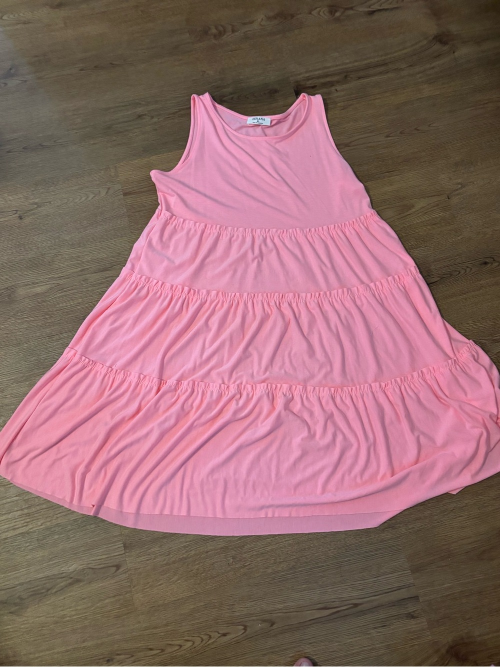 Zenana Pink Tiered Summer Dress -